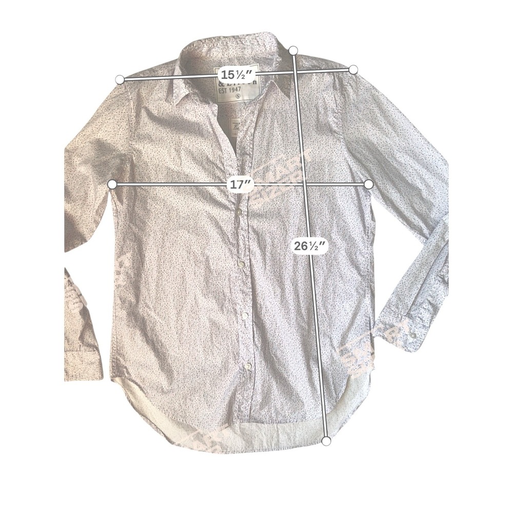 Frank & Eileen Frank Button Down Shirt Size Floral Italy Oversized Quiet Luxury - Picture 10 of 12